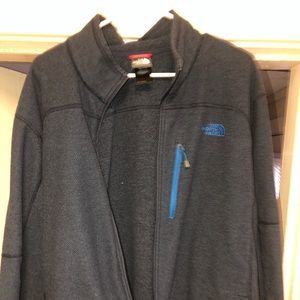 The north face full zip jacket men’s xxl navy